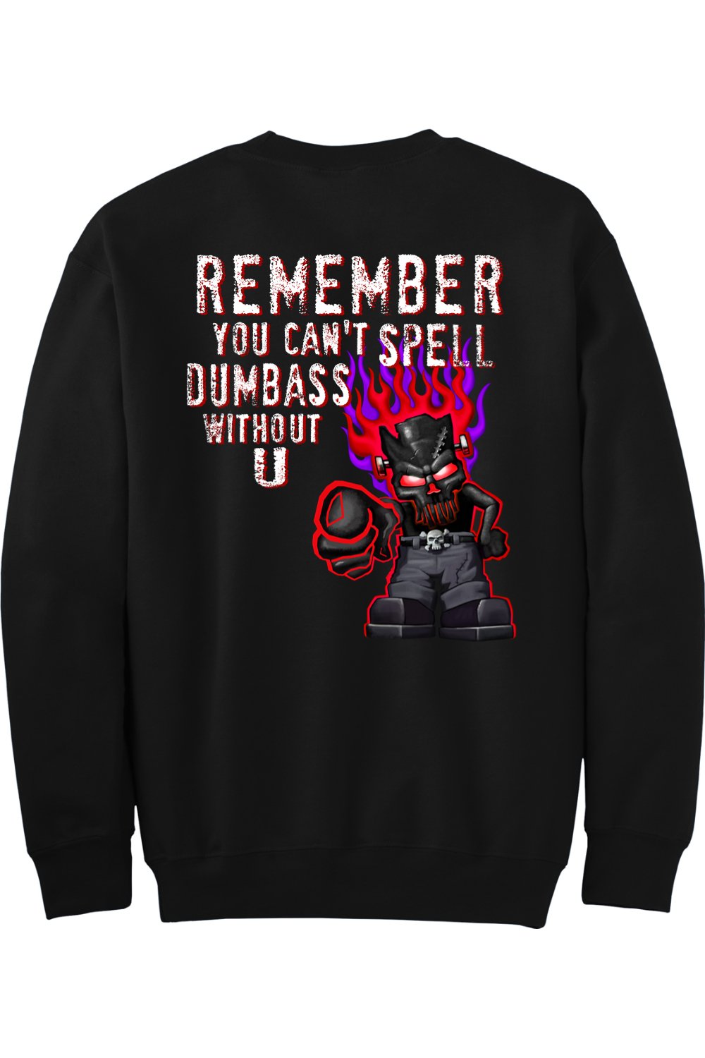 Gildan - DryBlend Crewneck Sweatshirt "RU DUMBASS"