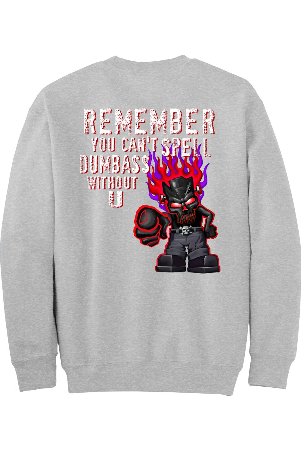 Gildan - DryBlend Crewneck Sweatshirt "RU DUMBASS"