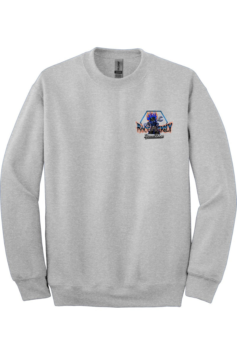 Gildan - DryBlend Crewneck Sweatshirt "RU F#&%ING STUPID" (YELLOW)