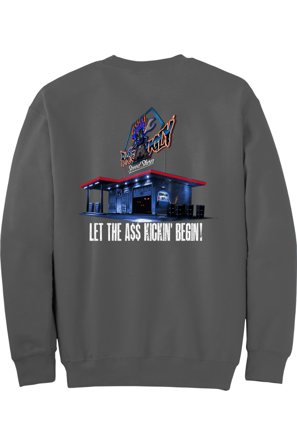 Gildan - DryBlend Crewneck Sweatshirt "RU GARAGE"