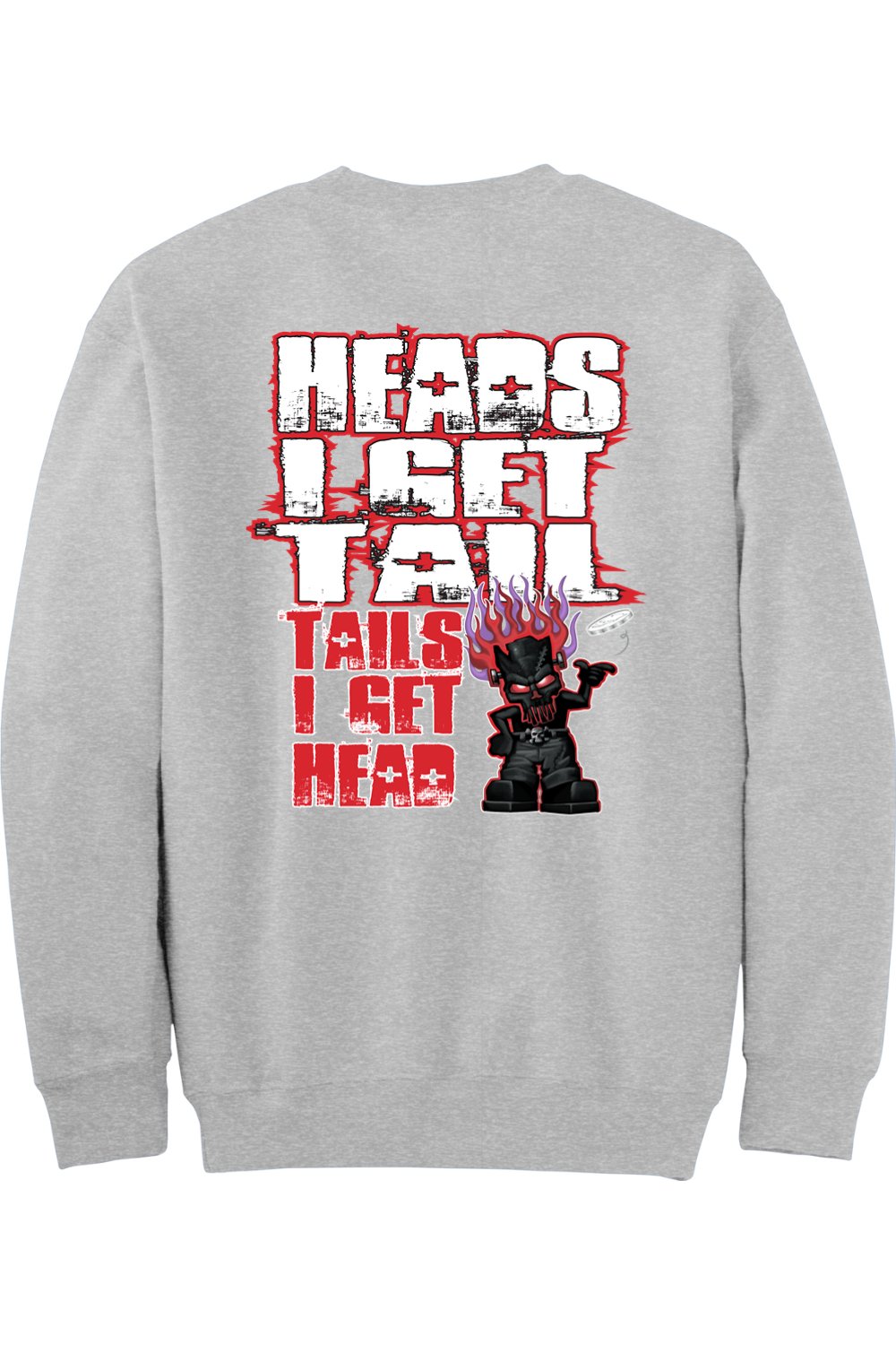 Gildan - DryBlend Crewneck Sweatshirt "RU HEADS/TAILS"