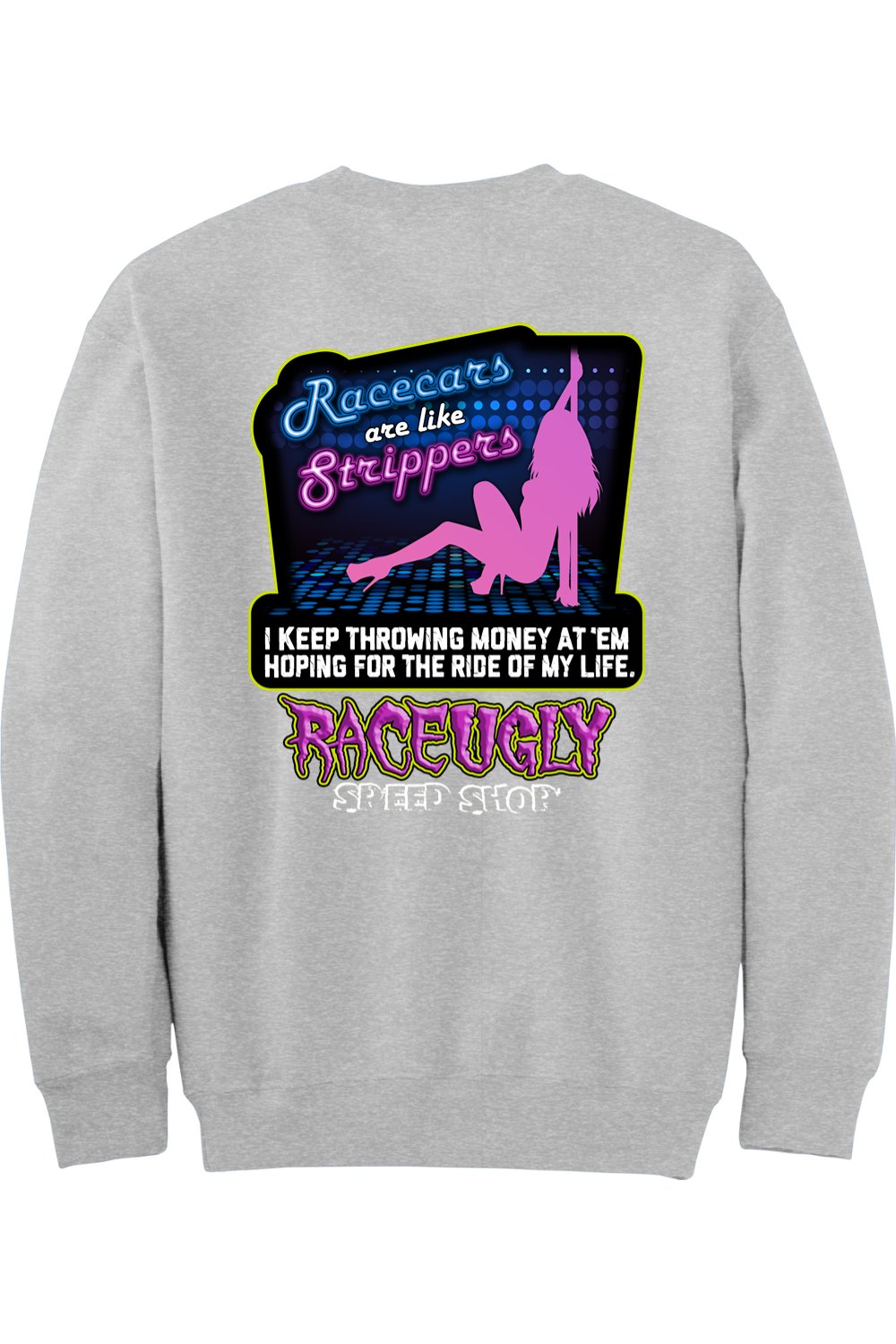 Gildan - DryBlend Crewneck Sweatshirt "RU STRIPPER"