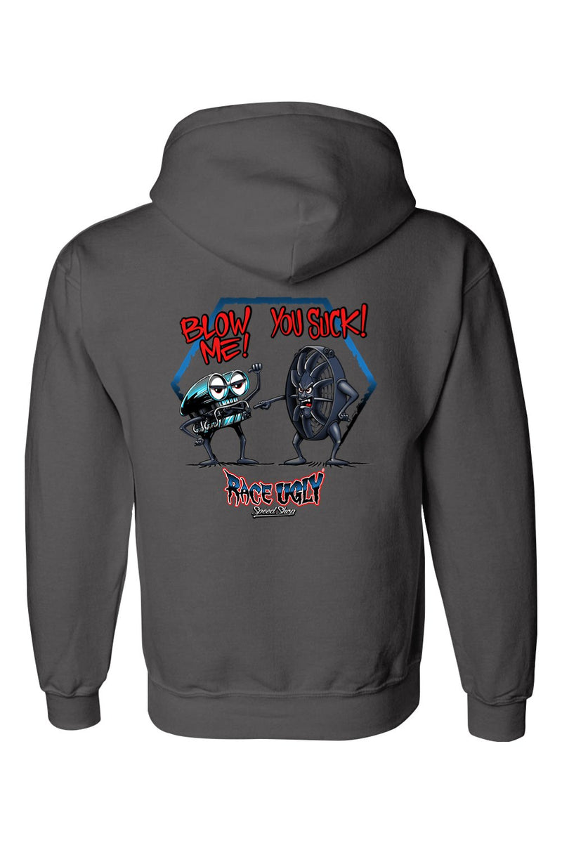 Gildan DryBlend Hooded Sweatshirt "RU BLOW ME"