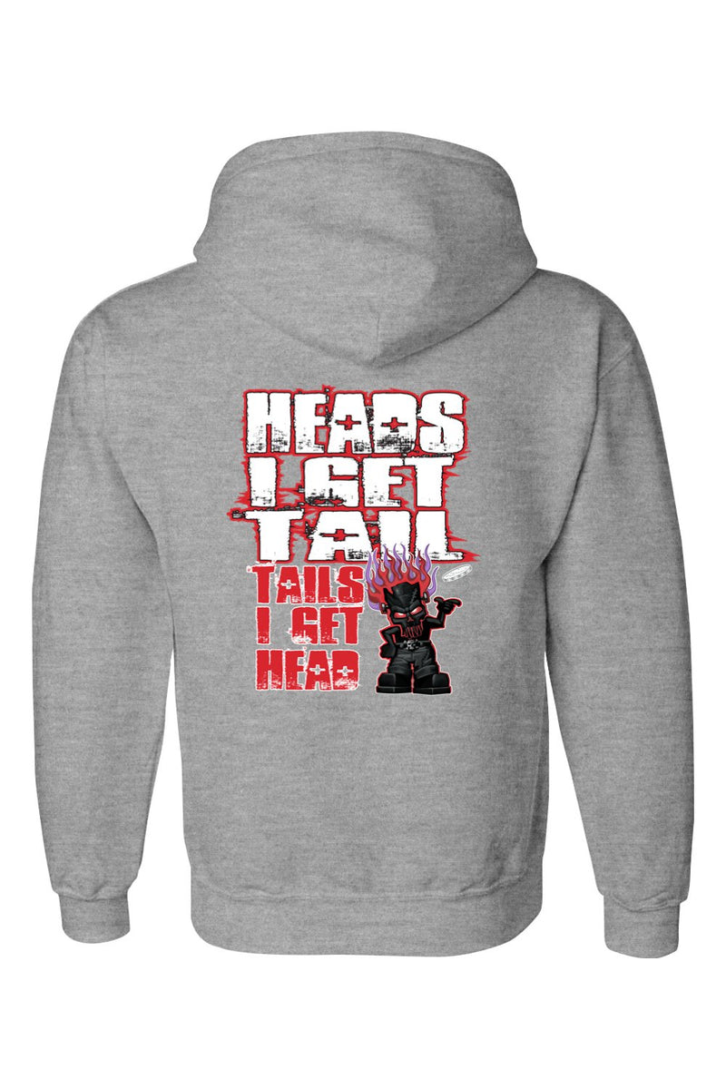 Gildan DryBlend Hooded Sweatshirt "RU HEADS/TAILS"