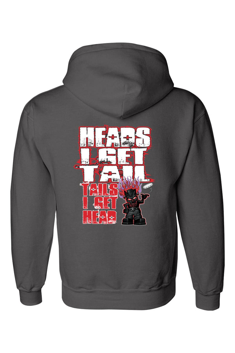 Gildan DryBlend Hooded Sweatshirt "RU HEADS/TAILS"