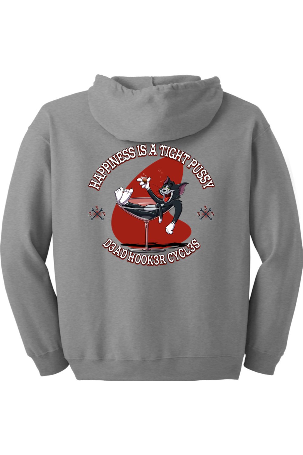 Gildan Heavy Blend Full-Zip Hooded Sweatshirt "DHC HAPPINESS"
