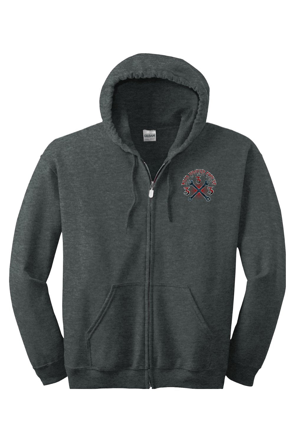Gildan Heavy Blend Full-Zip Hooded Sweatshirt "DHC HAPPINESS"