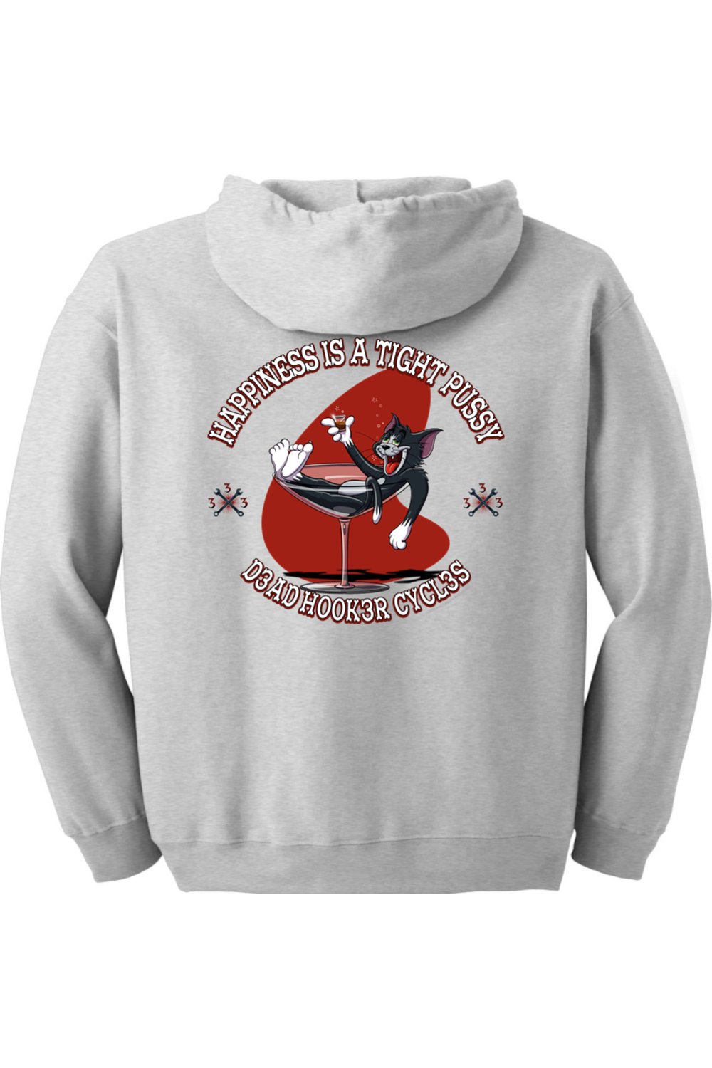 Gildan Heavy Blend Full-Zip Hooded Sweatshirt "DHC HAPPINESS"