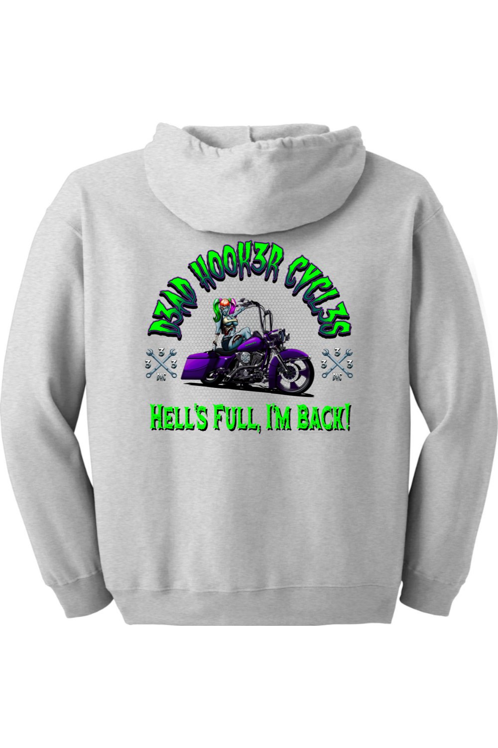 Gildan Heavy Blend Full-Zip Hooded Sweatshirt "DHC HELL'S FULL"