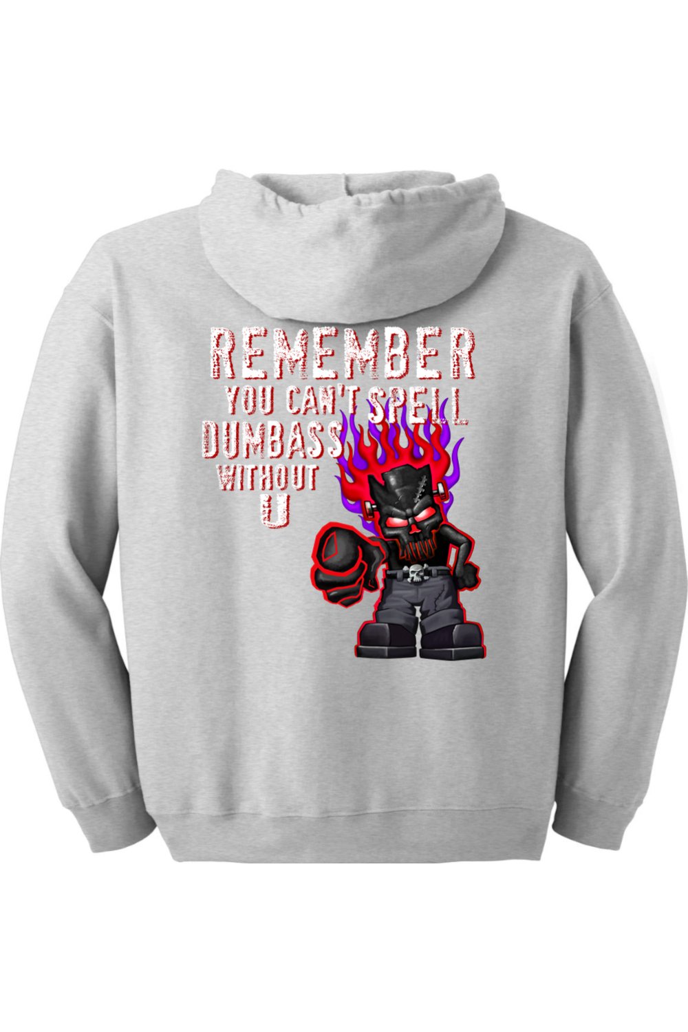 Gildan Heavy Blend Full-Zip Hooded Sweatshirt "RU DUMBASS"