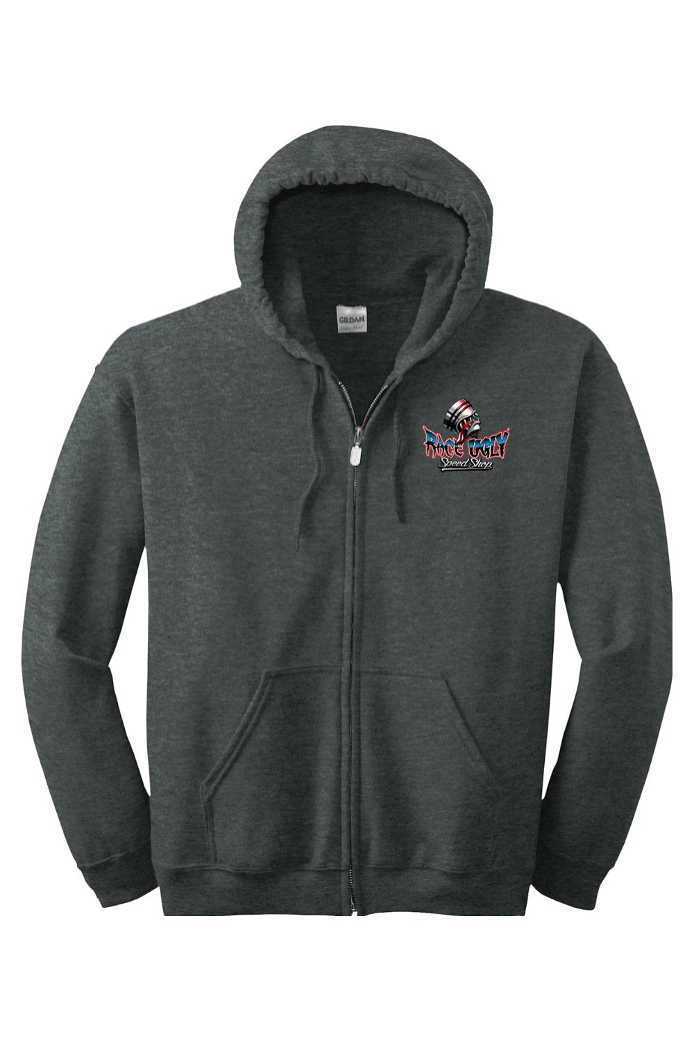 Gildan Heavy Blend Full-Zip Hooded Sweatshirt "RU GARAGE"