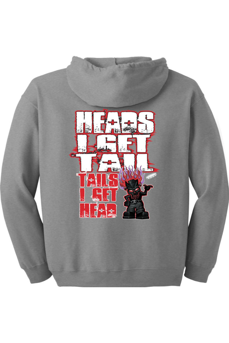 Gildan Heavy Blend Full-Zip Hooded Sweatshirt "RU HEADS/TAIL"