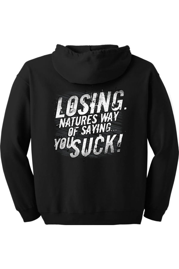 Gildan Heavy Blend Full-Zip Hooded Sweatshirt "RU LOSING"