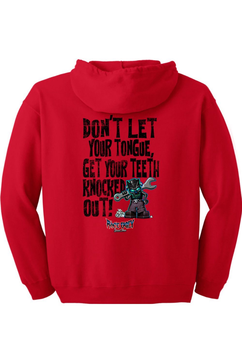 Gildan Heavy Blend Full-Zip Hooded Sweatshirt "RU TEETH" (BLACK)
