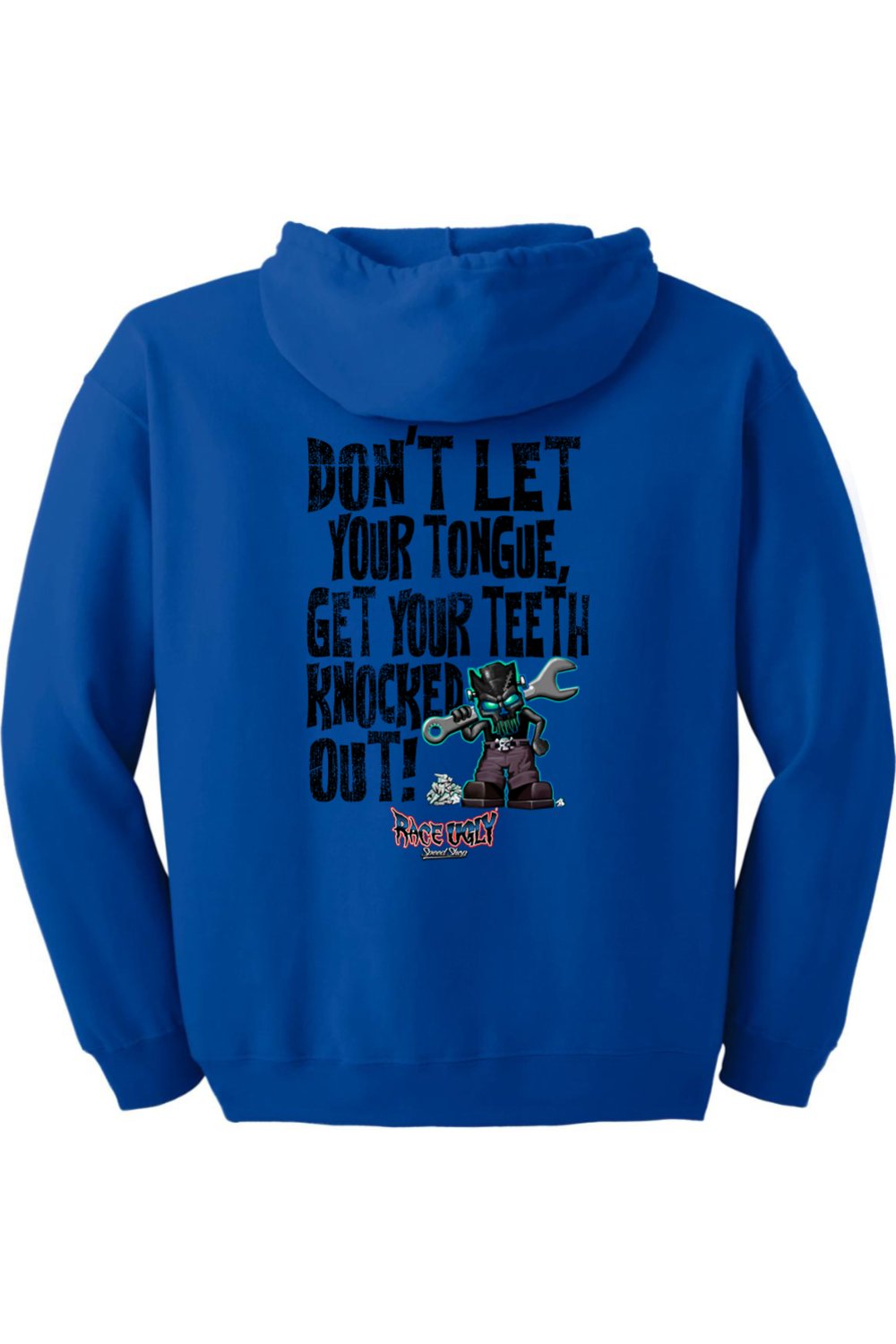 Gildan Heavy Blend Full-Zip Hooded Sweatshirt "RU TEETH" (BLACK)