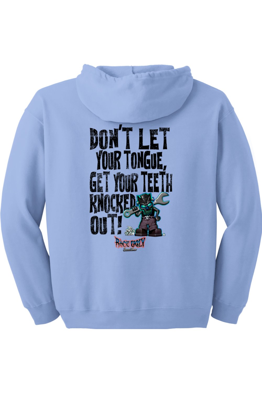 Gildan Heavy Blend Full-Zip Hooded Sweatshirt "RU TEETH" (BLACK)