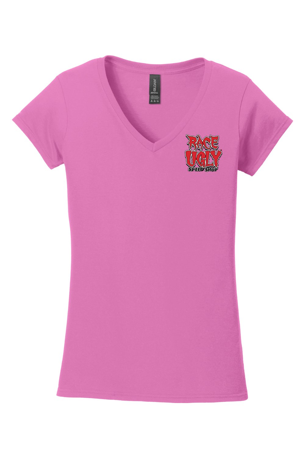 Gildan Softstyle Ladies Fit V-Neck T-Shirt "RU HEADS/TAILS"