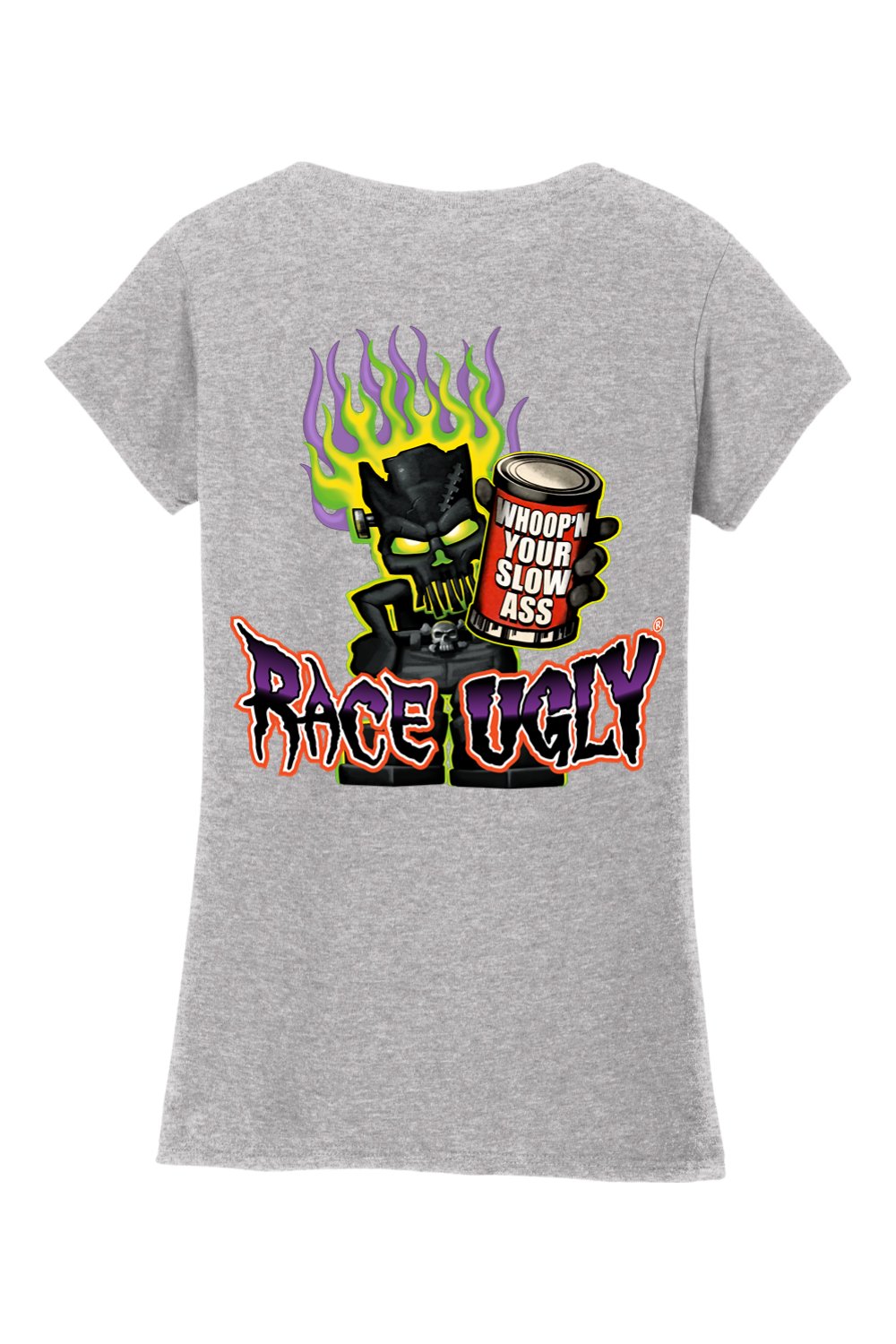 Gildan Softstyle Ladies Fit V-Neck T-Shirt "RU WHOOP'N ASS"