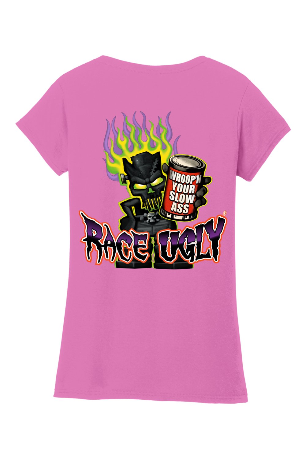 Gildan Softstyle Ladies Fit V-Neck T-Shirt "RU WHOOP'N ASS"