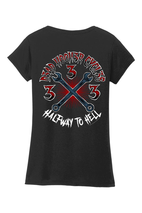 Gildan Softstyle Ladies V-Neck T-Shirt "DHC HALFWAY"