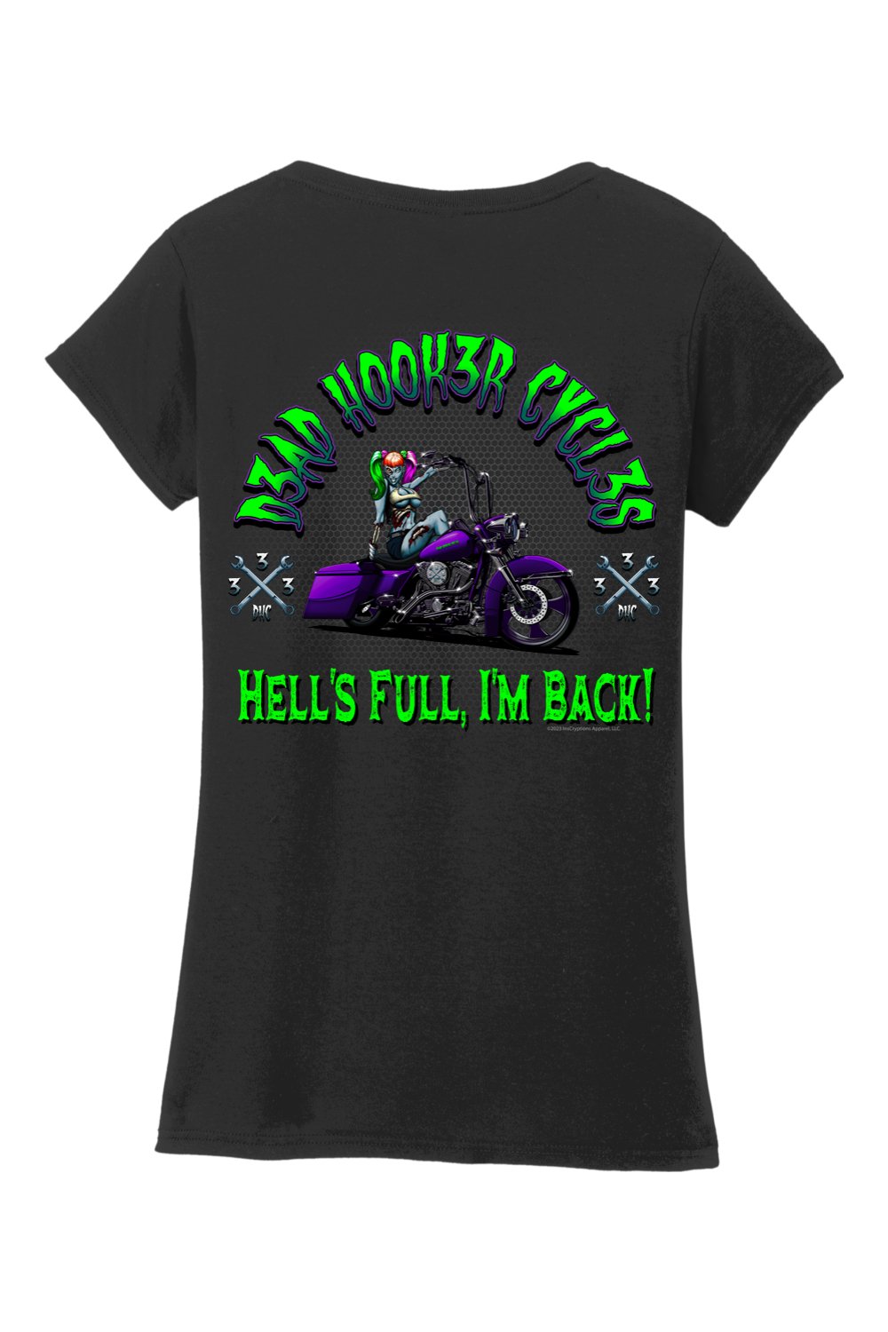 Gildan Softstyle Ladies V-Neck T-Shirt "DHC HELL'S FULL"