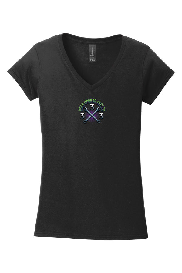 Gildan Softstyle Ladies V-Neck T-Shirt "DHC HELL'S FULL"