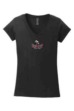 Gildan Softstyle Ladies V-Neck T-Shirt "RU DADDY"