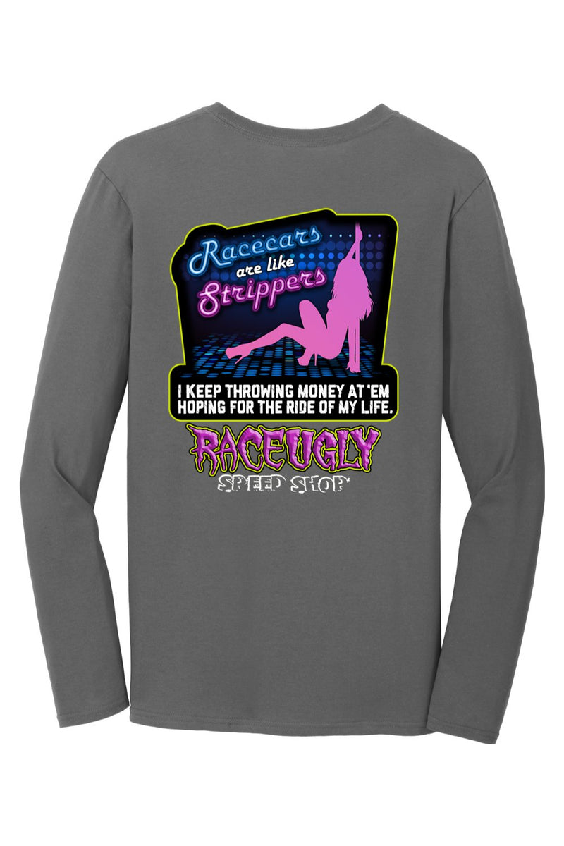 Gildan Softstyle Long Sleeve T-Shirt "RU STRIPPER"