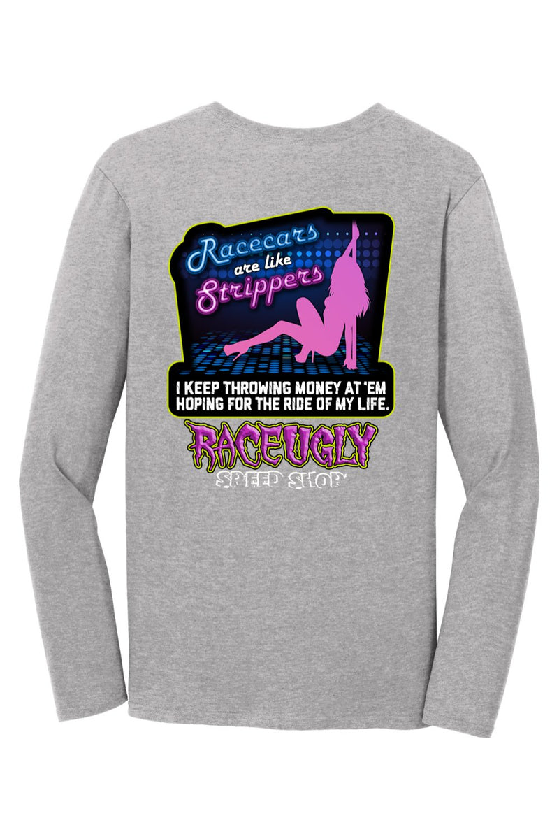 Gildan Softstyle Long Sleeve T-Shirt "RU STRIPPER"