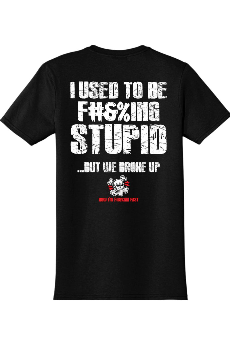 Gildan Softstyle T-Shirt "RU F#&%ING STUPID" (WHITE)