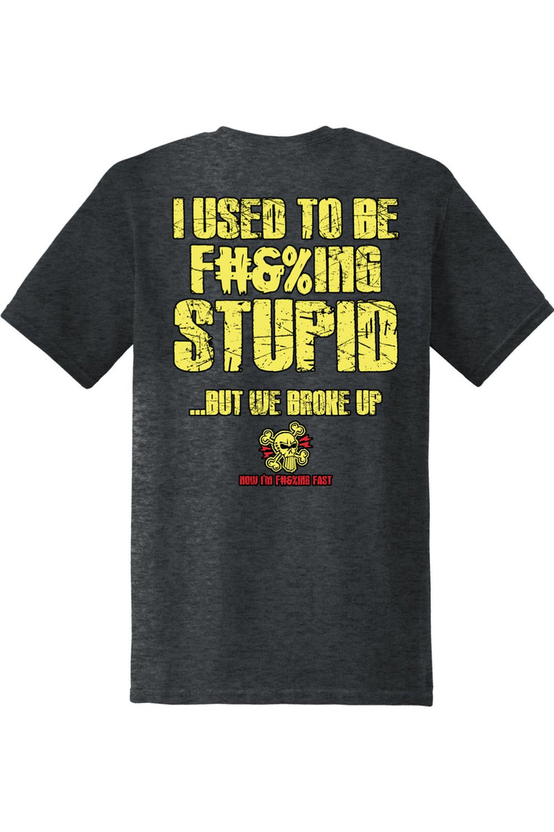 Gildan Softstyle T-Shirt "RU F#&%ING STUPID" (YELLOW)