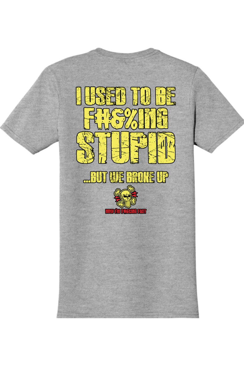 Gildan Softstyle T-Shirt "RU F#&%ING STUPID" (YELLOW)