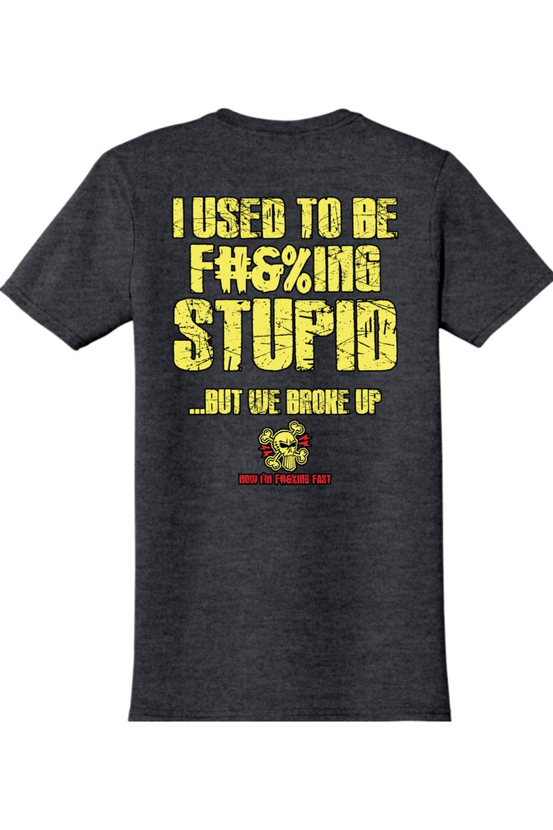 Gildan Softstyle T-Shirt "RU F#&%ING STUPID" (YELLOW)