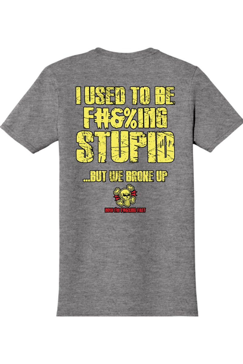 Gildan Softstyle T-Shirt "RU F#&%ING STUPID" (YELLOW)