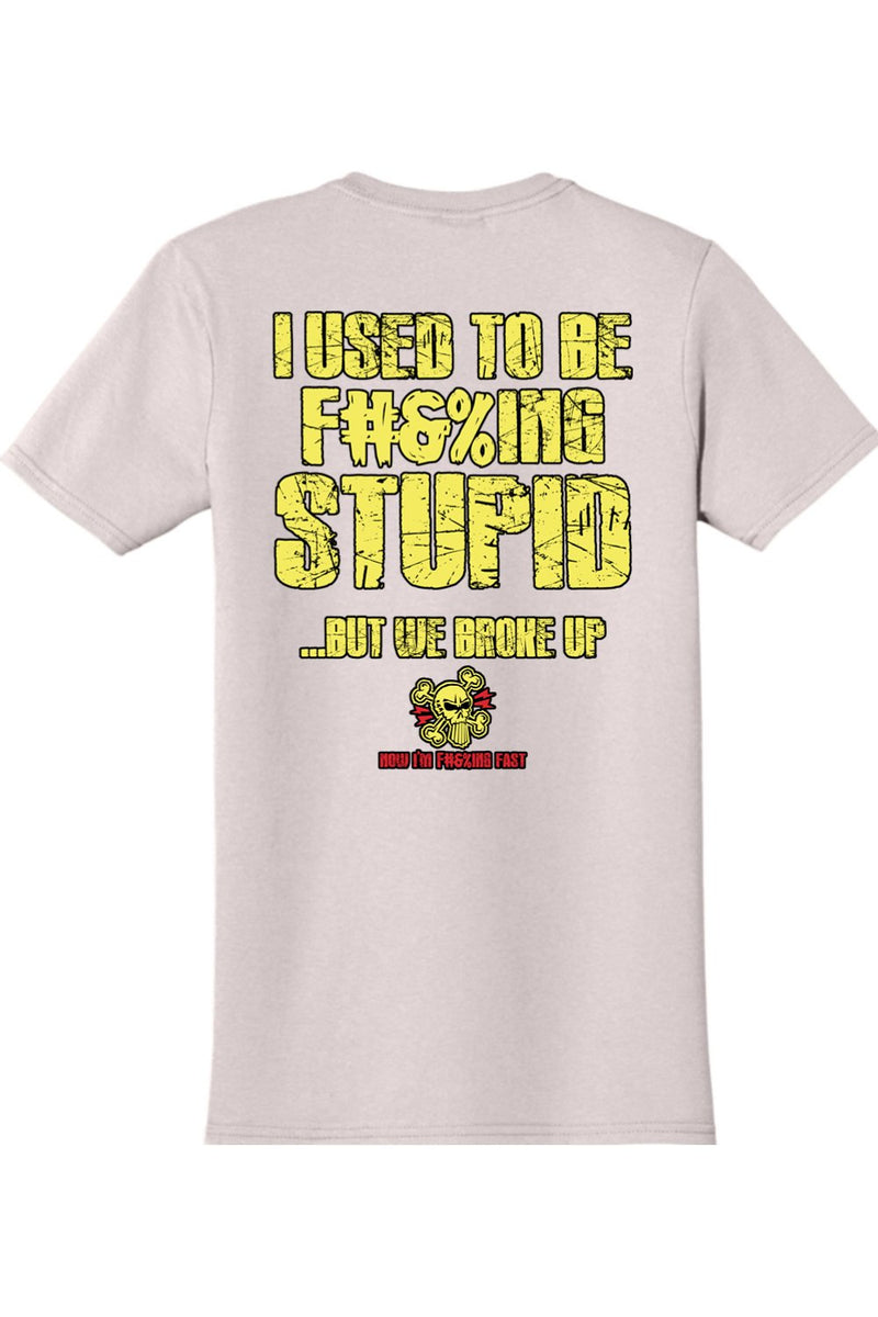 Gildan Softstyle T-Shirt "RU F#&%ING STUPID" (YELLOW)