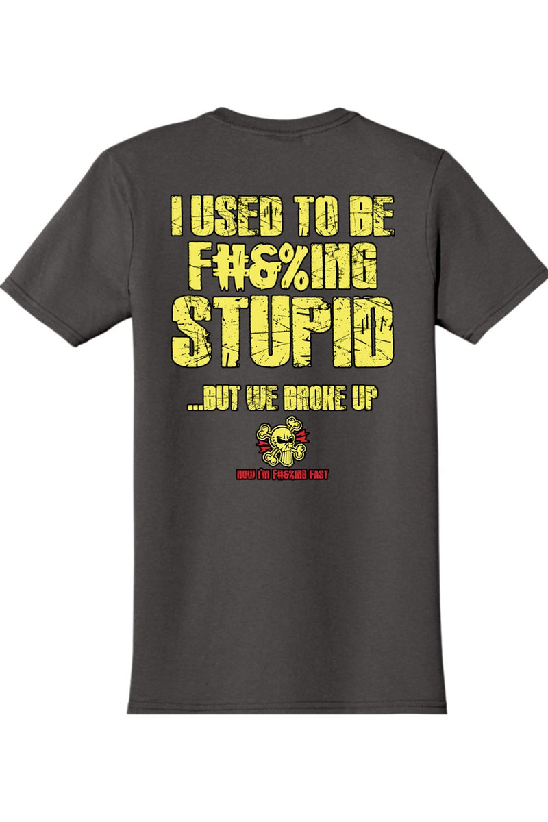 Gildan Softstyle T-Shirt "RU F#&%ING STUPID" (YELLOW)