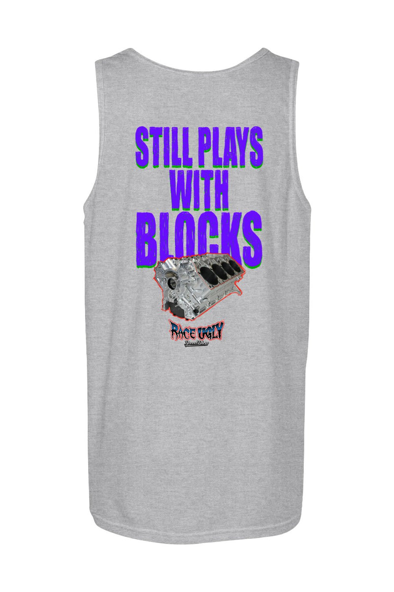 Gildan Softstyle Tank Top "RU BLOCKS" (PURPLE)