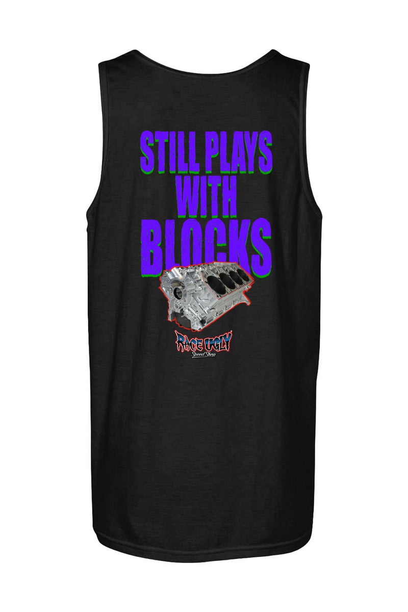 Gildan Softstyle Tank Top "RU BLOCKS" (PURPLE)