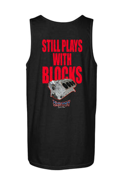 Gildan Softstyle Tank Top "RU BLOCKS" (RED)