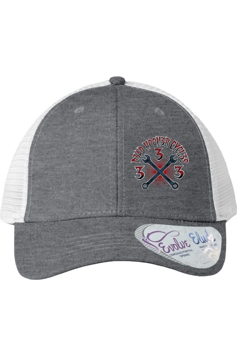 Infinity Her Women's Modern Trucker Cap "DHC 333 RED"