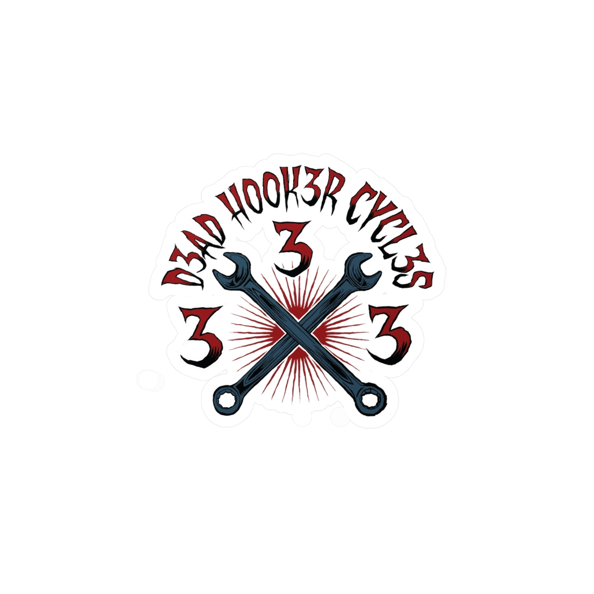Kiss-Cut Vinyl Decals "DHC RED"
