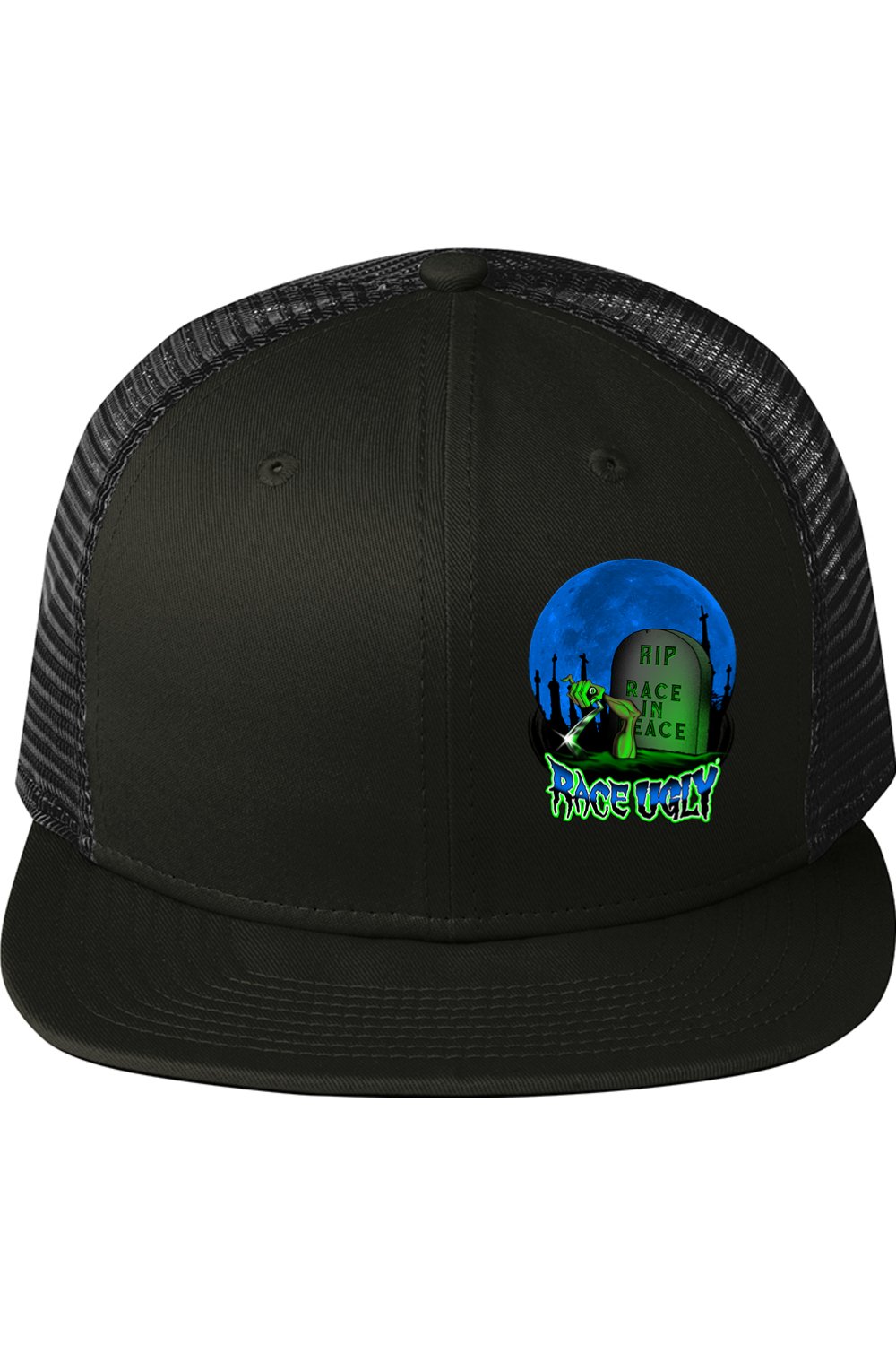New Era Original Fit Snapback Trucker Cap "RU TOMBSTONE"