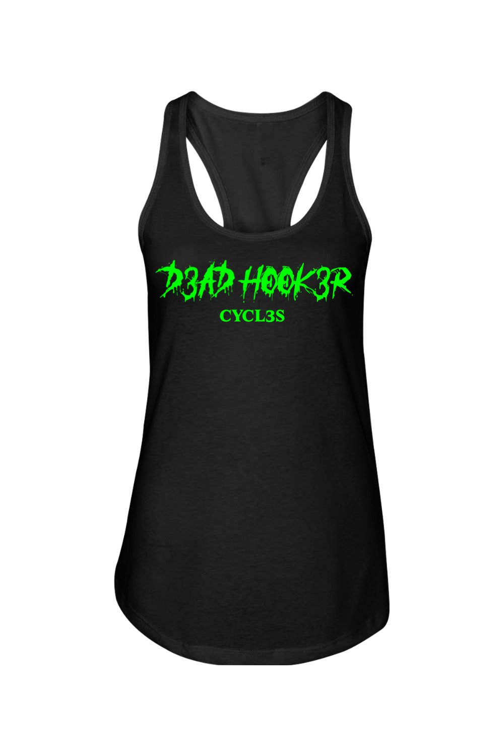 Next Level Ladies Racerback Tank "DHC GREEN"